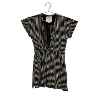 Ace & Jig • Multicolored Tie-front Minidress Size XS